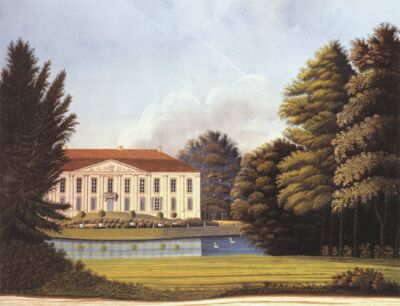 Schloss Friedrichsfelde von der Südseite 1828